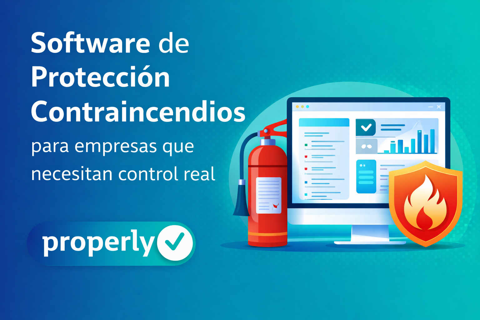 Software de protección contraincendios Properly para la gestión de mantenimiento, revisiones y extintores
